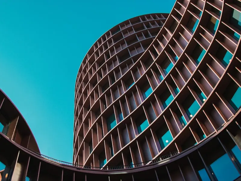 Contemporary commercial building facade