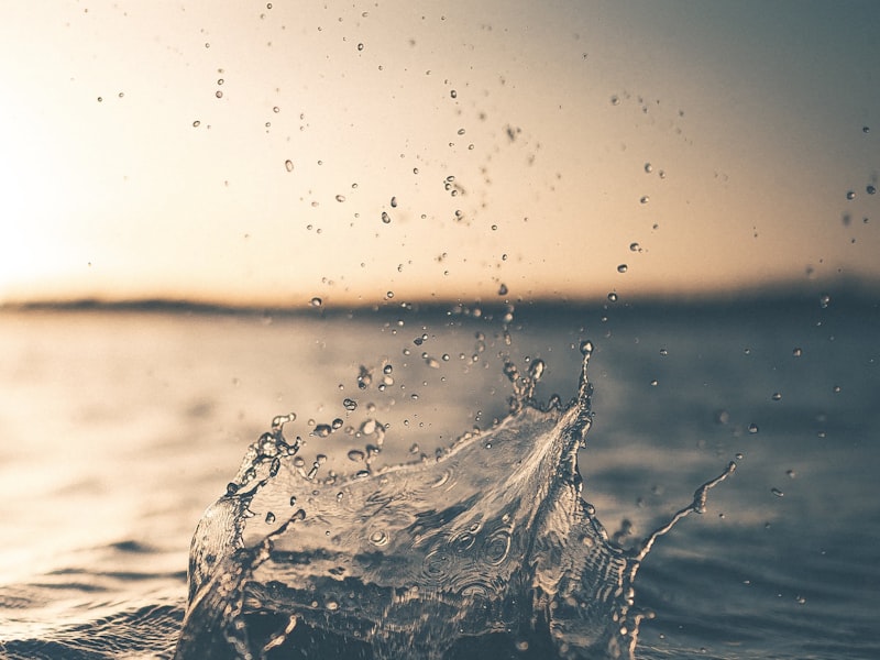 Water surface in motion